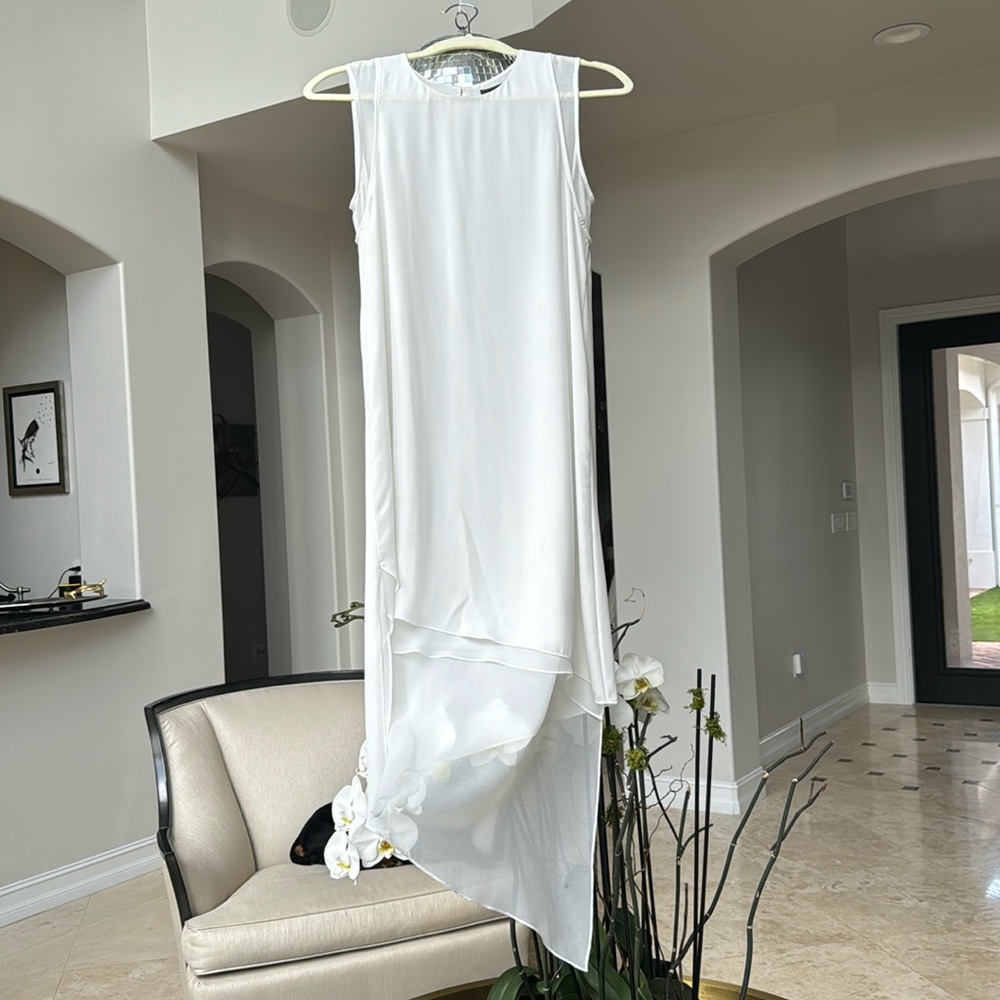 Floy White Eight Symmetrical Dress From Bcbg Max Azria